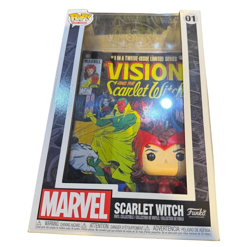 Funko Pop Marvel Comic Covers Scarlet Witch 01 Vision & Scarlet Witch #1 Figure